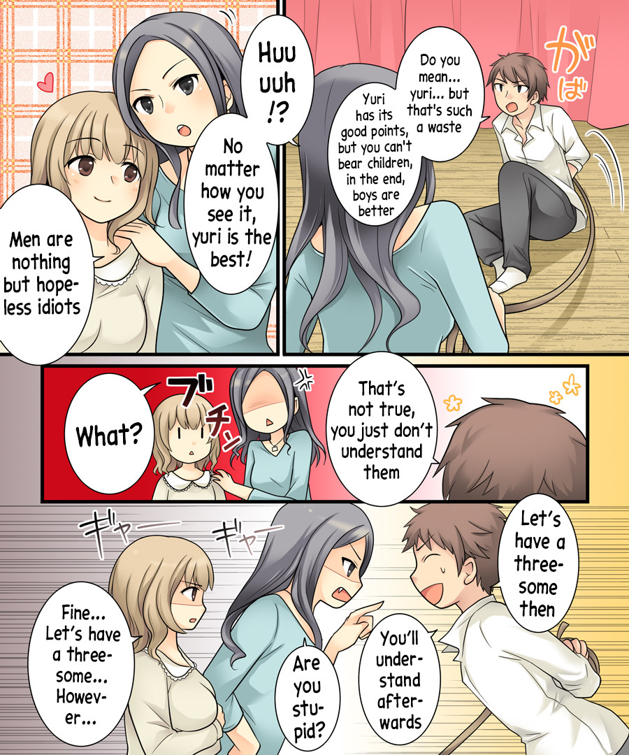 Hentai Manga Comic-I Wanted To Teach These Lesbians The Good Things About Boys But Ended Being Taught By Them Instead!?-Read-3